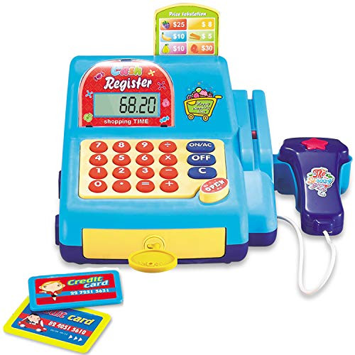 YYoomi Pretend   Play Calculator Cash Register with Scanner and Credit Card Classic Counting Toy Ages 3  ShoppingTime