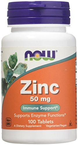 Zinc Gluconate 50mg Now Foods 100 Tabs