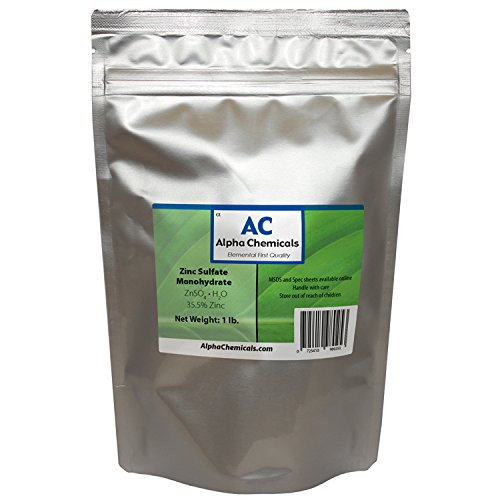 Zinc Sulfate Monohydrate   355  Zn   99  Pure   1 Pound