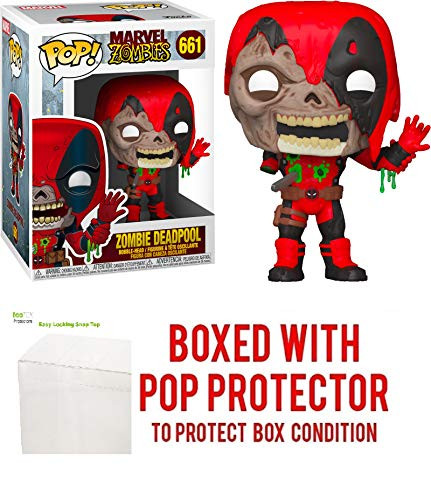 Zombie Deadpool  661 Marvel Zombies  Vinyl Figure  Includes Ecotek Pop Box Protector Case