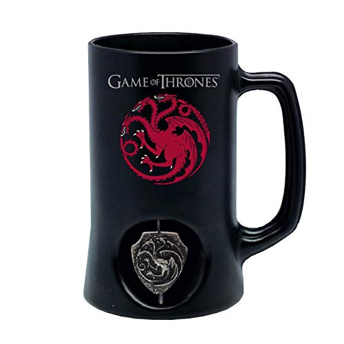 JARRA NEGRA TARGARYEN LOGO EMBLEMA GIRATORIO 3D GAME OF THRONES