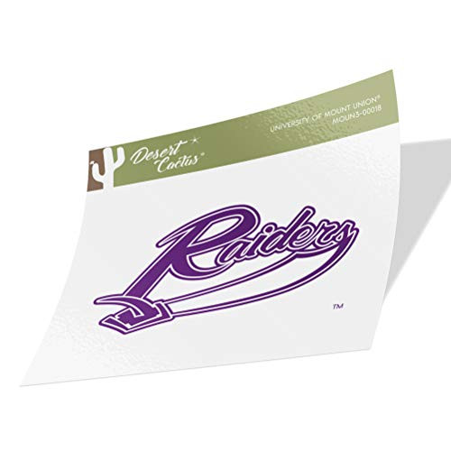 University of Mount Union Purple Raiders NCAA Vinyl Decal Laptop Water Bottle Car Scrapbook  Sticker   00018