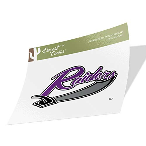 University of Mount Union Purple Raiders NCAA Vinyl Decal Laptop Water Bottle Car Scrapbook  Sticker   00017