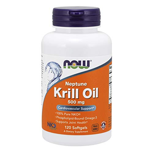 NOW Supplements Neptune Krill Oil 500 mg Phospholipid Bound Omega 3 Cardiovascular Support* 120 Softgels NOW Supplements Neptune Krill Oil 500 mg Phospholipid Bound Omega 3 Cardiovascular Support* 120 Softgels
