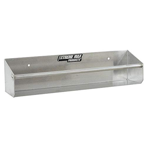 Extreme Max 50016062 Wall Mount Aluminum Tie Down Hanger Storage Rack Shelf for Enclosed Race Trailer Shop Garage Storage