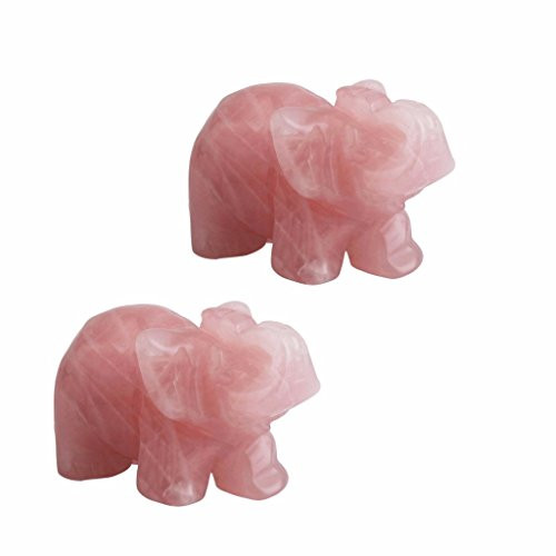 rockcloud Healing Crystal Guardian Elephant Pocket Stone Figurines Carved Gemstone Crafts 1.5'' rockcloud Healing Crystal Guardian Elephant Pocket Stone Figurines Carved Gemstone Crafts 1.5''