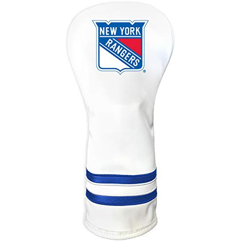 Team Golf NHL New York Rangers White Vintage Fairway Golf Club Headcover Form Fitting Design Retro Design   Superb Quality