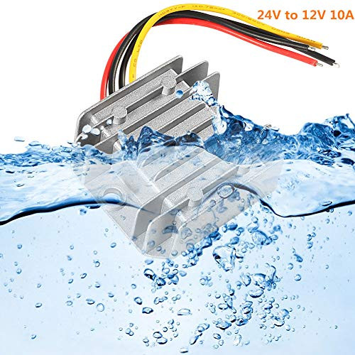 ACEIRMC DC DC Converter Regulator 24V Step Down to 12V Reducer Power Converter Waterproof Module Transformer for Golf Cart Club Car 10A 120W ACEIRMC DC DC Converter Regulator 24V Step Down to 12V Reducer Power Converter Waterproof Module Transformer for Golf Cart Club Car 10A 120W
