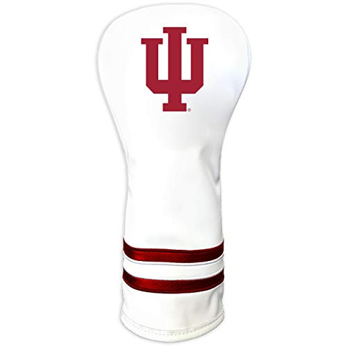 Team Golf NCAA Indiana Hoosiers White Vintage Fairway Golf Club Headcover Form Fitting Design Retro Design   Superb Quality