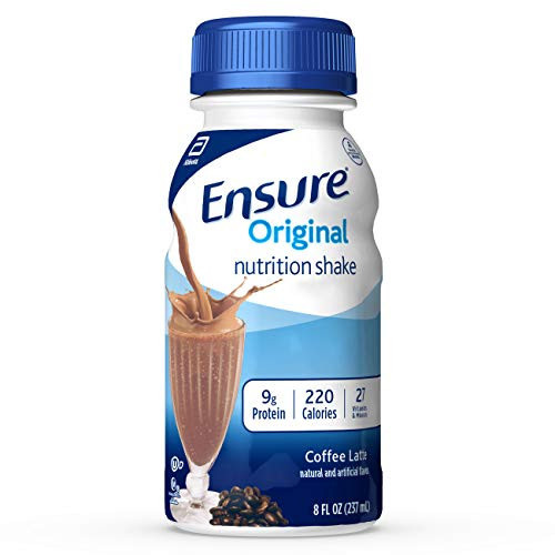 Ensure Original Nutrition Shake With 9g of Protein Meal Replacement Shakes Coffee Latte 8 Fl Oz 24 Count