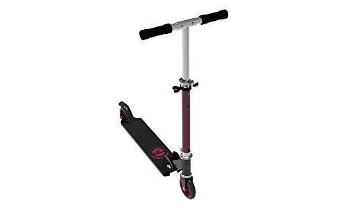Pulse Performance Products 2 Wheel Aluminum Folding Scooter   Red Black