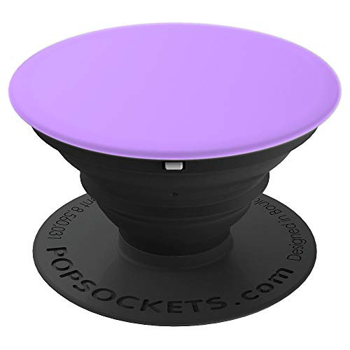 All plain solid light purple color background graphic PopSockets Grip and Stand for Phones and Tablets