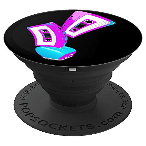 80s   90s Retro Vaporwave Aesthetic cassette tapes PopSockets Grip and Stand for Phones and Tablets