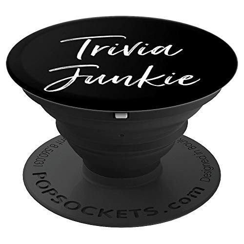 Trivia Night Junkie Funny Game PopSockets Grip and Stand for Phones and Tablets