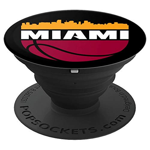 Miami Florida Basketball Skyline Retro Gift PopSockets Grip and Stand for Phones and Tablets Miami Florida Basketball Skyline Retro Gift PopSockets Grip and Stand for Phones and Tablets