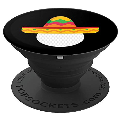 Sombrero Golf Ball Cinco De Mayo Golf Player PopSockets Grip and Stand for Phones and Tablets