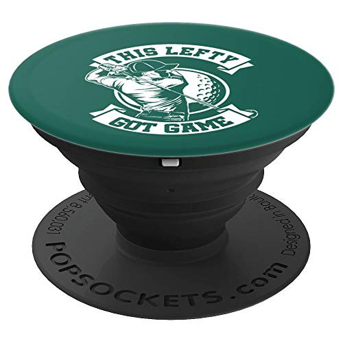 Lefty Golfer Left Hander Golf Left Handed Golfing Sports PopSockets Grip and Stand for Phones and Tablets