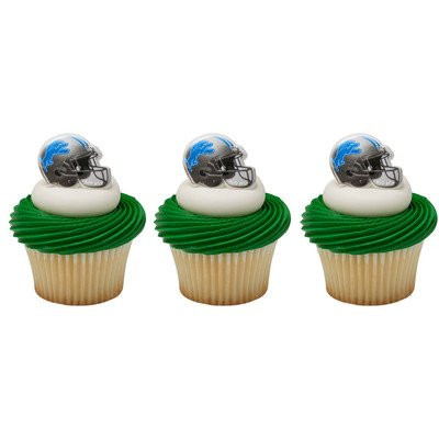 Detroit Lions Cupcake Rings 24 Count