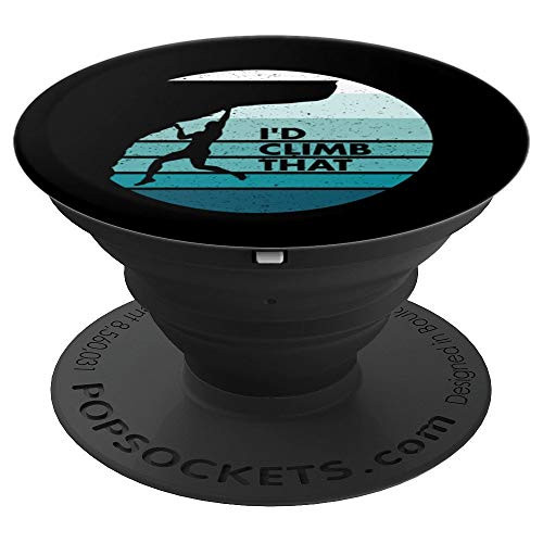 Retro Vintage Rock Climbing I d Climb That PopSockets Grip and Stand for Phones and Tablets