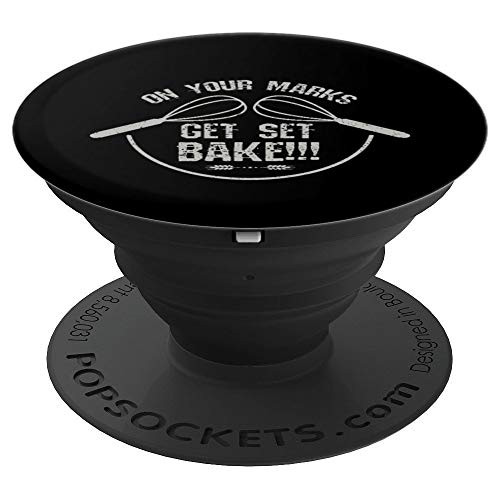 Cake Baking British Get Set Bake Cupcake Pastry Chefs Baker PopSockets Grip and Stand for Phones and Tablets