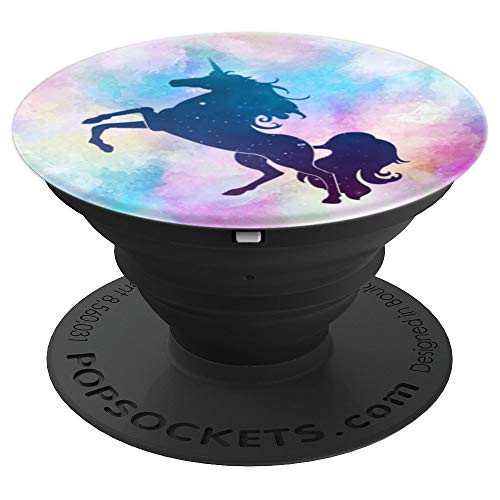 Unicorn On A Watercolor Background PopSockets Grip and Stand for Phones and Tablets