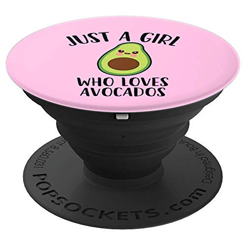 Avocado Gift Just Girl Who Loves Avocados Pink PopSockets Grip and Stand for Phones and Tablets Avocado Gift Just Girl Who Loves Avocados Pink PopSockets Grip and Stand for Phones and Tablets