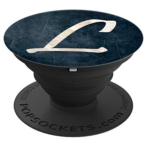 Letter L Dark Background PopSockets Grip and Stand for Phones and Tablets