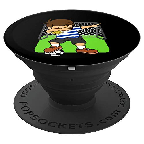 Uruguay Soccer Ball Player Dabbing Girl Football Game Humor PopSockets Grip and Stand for Phones and Tablets