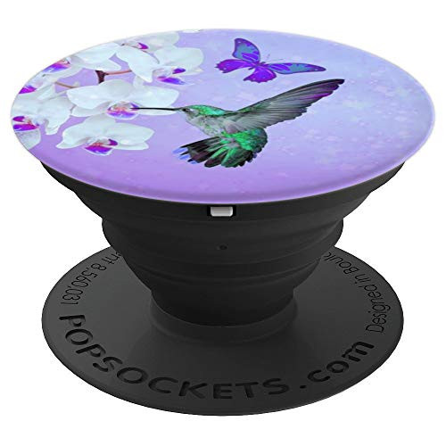 Cell Phone Pop Up Holder Hummingbird Flower Butterfly Purple PopSockets Grip and Stand for Phones and Tablets Cell Phone Pop Up Holder Hummingbird Flower Butterfly Purple PopSockets Grip and Stand for Phones and Tablets