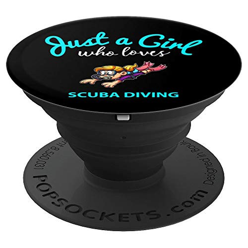 Scuba Diving Phone Grip for Girls   Kids Scuba Diving PopSockets Grip and Stand for Phones and Tablets