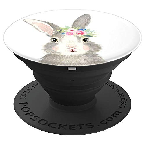 Cute bunny rabbit PopSockets Grip and Stand for Phones and Tablets