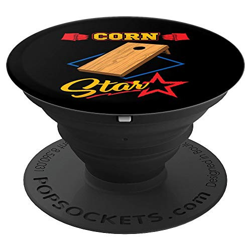 Corn Star Cornhole Beans Bags and Board Toss Game PopSockets Grip and Stand for Phones and Tablets