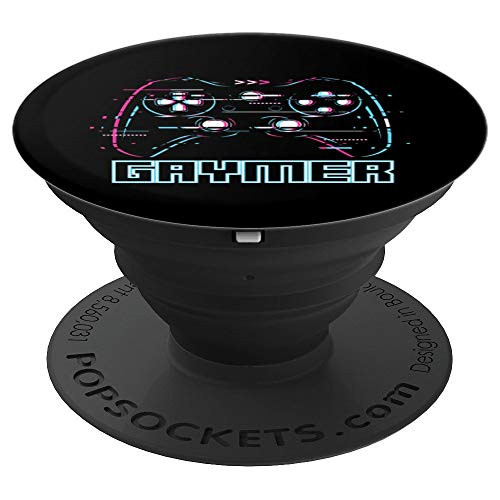 Gaymer Gay Gamer Gay Pride Flag And Queer Gift PopSockets Grip and Stand for Phones and Tablets