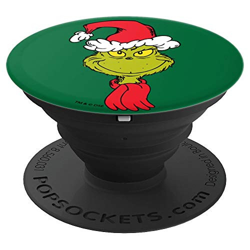 Dr Seuss Grinch Santy Claus PopSockets Grip and Stand for Phones and Tablets