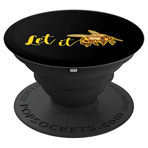 Beekeeper Gift Let It Bee Giftt Cute Bee Honey Maker PopSockets Grip and Stand for Phones and Tablets