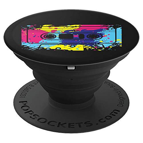 Cassette Retro Mixtape DJ Record Vintage Music Tape Gift PopSockets Grip and Stand for Phones and Tablets