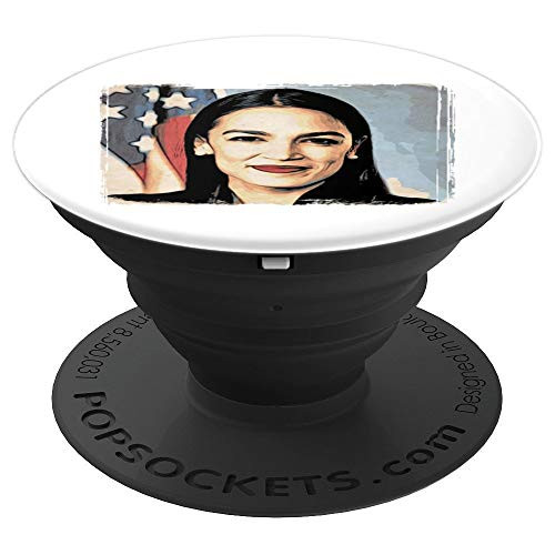 AOC Shirt Alexandria Ocasio Cortez Picture AOC Art Portrait PopSockets Grip and Stand for Phones and Tablets