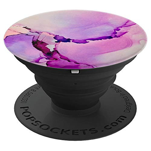 Pink Purple Fluid Alcohol Ink Original PopSockets Grip and Stand for Phones and Tablets
