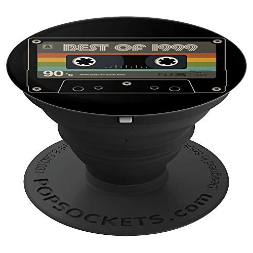 Best of 1999 Cassette Tape 20 Years Old Vintage 20th B day PopSockets Grip and Stand for Phones and Tablets