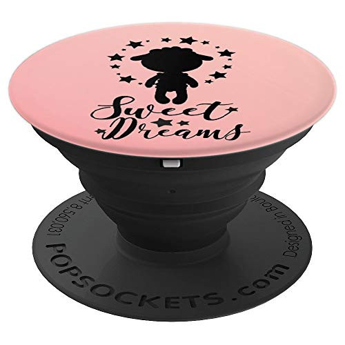 Sweet Dreams Sheep Silhouette Gradient Color Background PopSockets Grip and Stand for Phones and Tablets