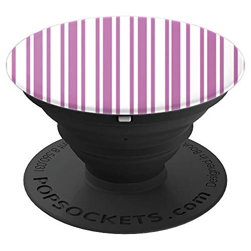 Lavender Decorative Stripes Design Pop Socket PopSockets Grip and Stand for Phones and Tablets