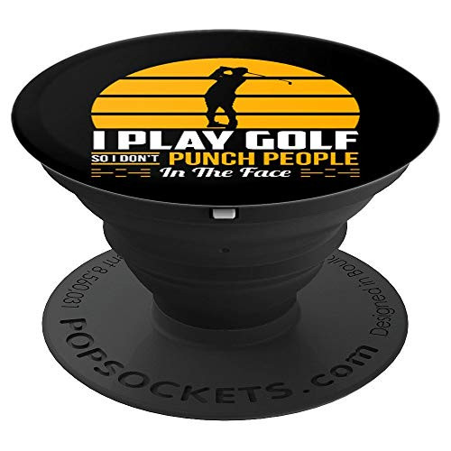 Golf Gift Funny Golfing Golfer Putting Sarcastic Humor Gift PopSockets Grip and Stand for Phones and Tablets