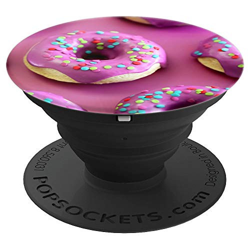 Donut pink donut girl Funny dab Donut Coffee Lover Gift PopSockets Grip and Stand for Phones and Tablets