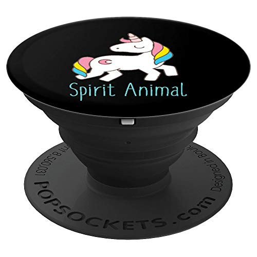 Unicorn Is My Spirit Animal PopSockets Grip and Stand for Phones and Tablets