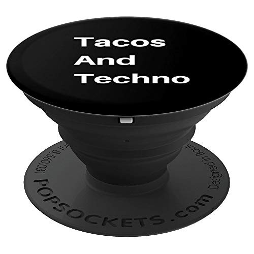 Tacos And Techno PopSockets Grip and Stand for Phones and Tablets