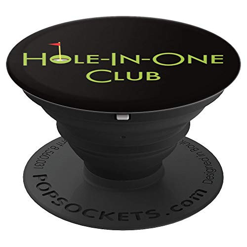 Hole In One Club Golf Design Fun Golfing Gift For Golfer PopSockets Grip and Stand for Phones and Tablets