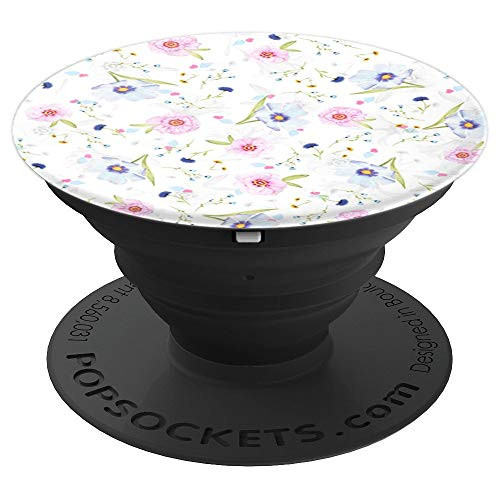 Floral pattern background pink and purple flowers PopSockets Grip and Stand for Phones and Tablets Floral pattern background pink and purple flowers PopSockets Grip and Stand for Phones and Tablets