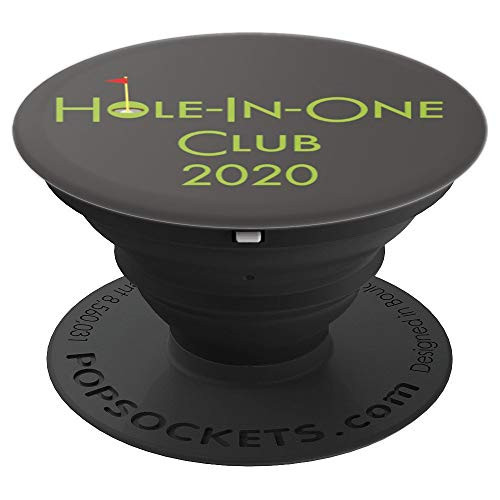 Hole In One Club 2020 Fun Hole In One Golf Gift For Golfer PopSockets Grip and Stand for Phones and Tablets