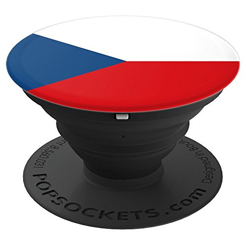 Czech Country Flag Proud Patriotic Gift PopSockets Grip and Stand for Phones and Tablets