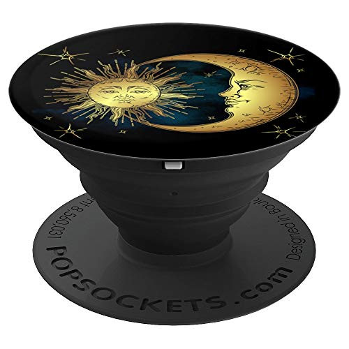 Vintage Sun and Moon Pop Socket PopSockets Grip and Stand for Phones and Tablets